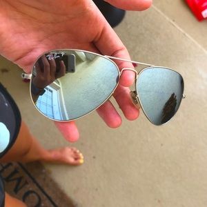 Polarized Ray-Ban Aviator Mirror RB3025 sunglasses